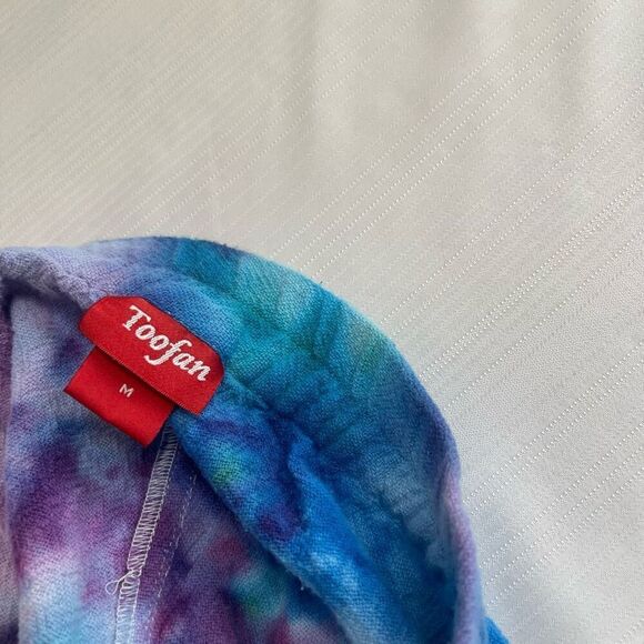 Toofan Tie Dye Lagenlook Gauze Pants Size Medium - Picture 2 of 7